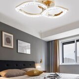 Lustra LED 48W Ceiling Eyes 2 Auriu, LED inclus, 2 surse de iluminare, Telecomanda, Dimabil, Lumina: